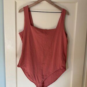 Old Navy Bodysuit Plus 2XL Squareneck Pink